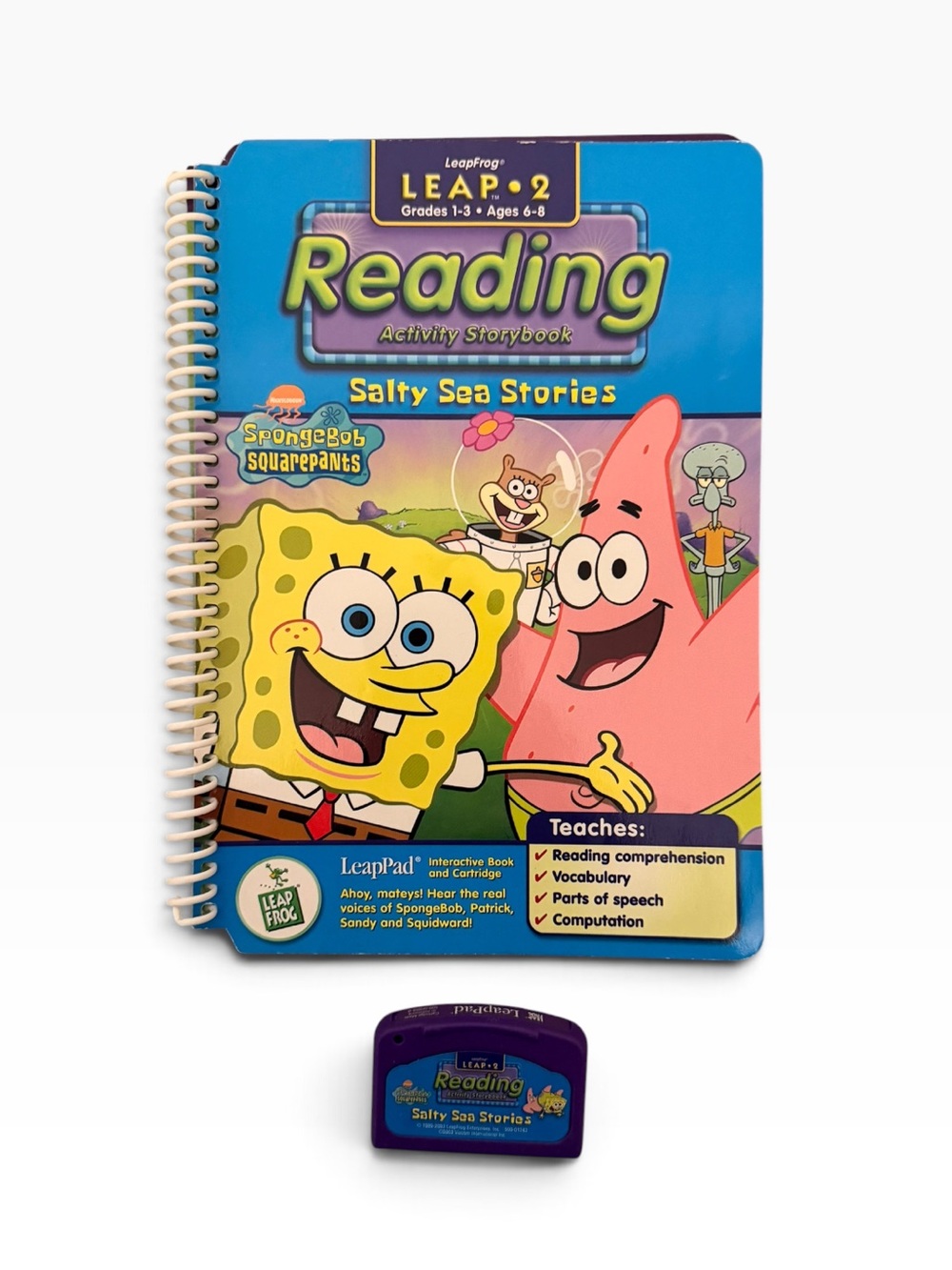 SpongeBob SquarePants: Salty Sea Stories Grades 1-3 LeapPad Book & Cartridge set